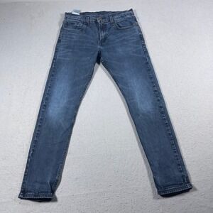 Levi's 512 Jeans Men 30x30 Slim Taper Blue Denim Casual‎ Everyday